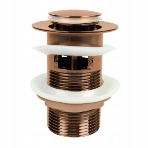 PLUG CLICK RUNDER CLIP MIT ÜBERLAUF ROSÉGOLD