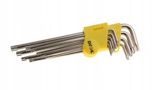 TORXSCHLÜSSEL MIT BOHRUNG T10-50 SEHR LANG 9 STK