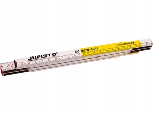 HOLZKLAPPBAND 1M WEIß-GELB