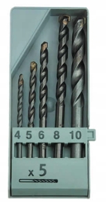 BOHRER-SATZ FÜR BETON 4,0-10,0 MM 5-TLG. BLITZ