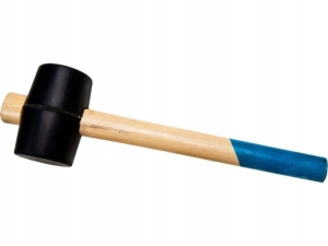 GUMMIHAMMER 65 MM SCHWARZER GUMMIHOLZGRIFF