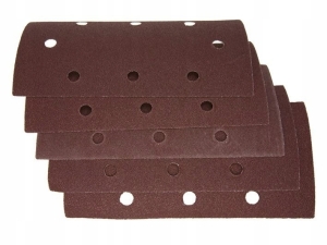 SCHLEIFPAPIER 93X185MM P240 KLETTVERSCHLUSS LÖCHER 5 STK