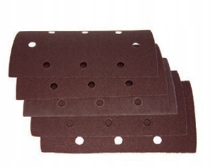 SCHLEIFPAPIER 93X185MM P120 KLETTVERSCHLUSS LÖCHER 5 STK
