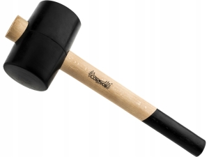 GUMMIHAMMER 1000 G SCHWARZER GUMMIHOLZGRIFF