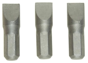 FLACHE BITS SL5 x 0,8 x 25 mm 3 Stück BITS BIT
