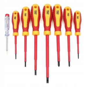 ELEKTROTECHNISCHE SCHRAUBENZIEHER VDE 1000V + 8 PCS TESTER