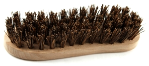 SCHEUEBÜRSTE 'S' 18CM REIS NATUR