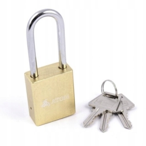 OXIDIERTES VORHÄNGESCHLOSS ATOM 40MM LANG KLICKEN SIE AUF DAS STIRNBAND