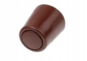 TÜRSTOSSSTANGE MIT KLAPPE 22 / 27X30MM BRAUN