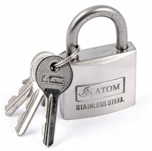 ATOM VORHÄNGESCHLOSS EDELSTAHL 40MM EDELSTAHL