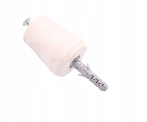 TÜRSTOSSSTANGE XL 38G X 43D X 43W WEISS + PIN