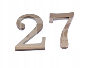 ZIFFERNUMMER AUF KUNSTSTOFFHAUS 6/9 GOLD-17,5 CM