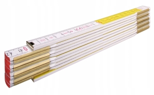 HOLZMAß STABILA DE 2M 01128 617 WEISS-GELB