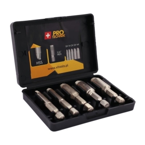 ABZIEHER FÜR GEBROCHENE SCHRAUBEN 5 STK 1/4' HSS 0-1-2-3-4 #