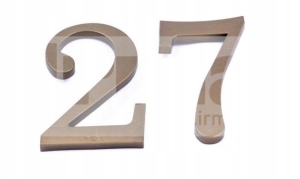 ZIFFERNUMMER AUF DEM HAUS KUNSTSTOFF 8 GOLD -17,5 CM