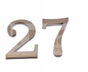 ZIFFERNUMMER AUF DEM HAUS KUNSTSTOFF 4 GOLD -17,5 CM