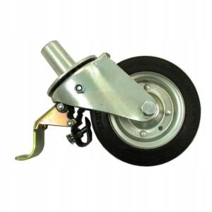 RAD FÜR GERÜSTE 180MM MET / GUMMISTIFT / BREMSE