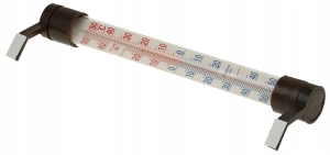 FENSTERTHERMOMETER PVC GLAS 24CM BRAUN
