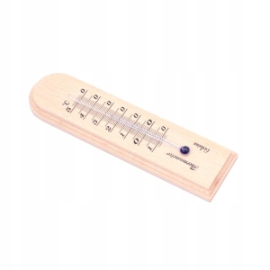 RAUMTHERMOMETER AUS HOLZ 15CM XLTOOLS