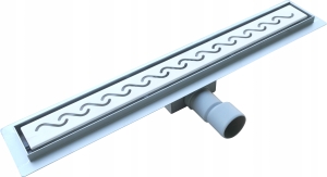 EDELSTAHL-DUSCHABLAUF LINEAR, WELLE 70 cm