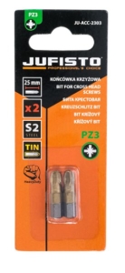 KREUZBITS PZ3 x 25 mm 2-teiliges BIT-BIT-SET