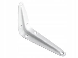 WINKELREGALHALTER UNTER DEM REGAL 125x100 mm WEISS
