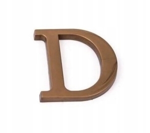 DER BUCHSTABE ZUR KENNZEICHNUNG DES HAUSES FÜR DAS HAUS GOLDENE TÜREN 9 cm