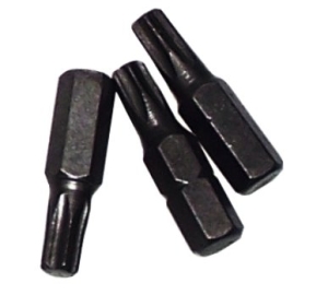 TORX-BITS T9 x 25 mm 3ST BIT-BITS GROT TORXY