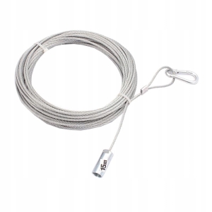 KAMINSEIL AUS STAHL 15 m FI 3 mm SHKLE-GEWINDE