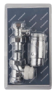 GERADES THERMOSTAT-SET MIT CHROM-VENTILEN