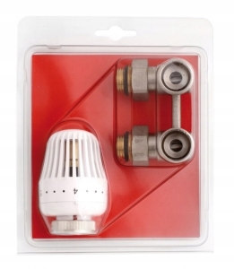 WINKEL-ANSCHLUSSSATZ THERMOSTATKOPF