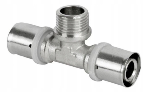 PEX-T-STÜCK GZ 16x1 / 2x16 PRESSGEKRIPPT