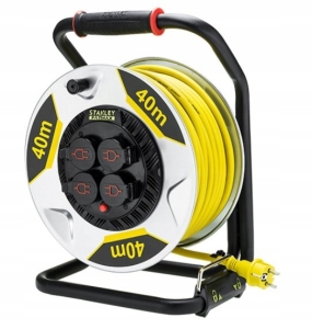 VERLÄNGERUNGSKABEL AUF TROMMEL 40 m 3 x 2,5 STANLEY