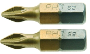 KREUZBITS PH3 x 25 mm 2-teiliges BIT-BITS-SET