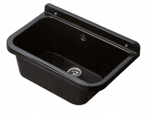 HAUSHALTSWASCHBECKEN SPÜLKAMMER 55 SCHWARZE WASCHBECKEN