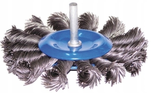 SCHEIBENBÜRSTE GEWEBE SCHAFT 6mm 100mm