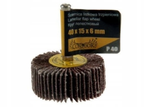 MONTIERTES FÄCHERRAD 40 x 15 mm P 40