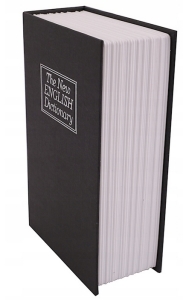 SAFE METALLKASSETTE BUCH GLOSSAR GER SCHWARZ