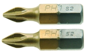 KREUZBITS PH2 x 25mm 2er BIT BITS SET