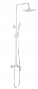 WEISSE DUSCHSÄULE MIT HAHN