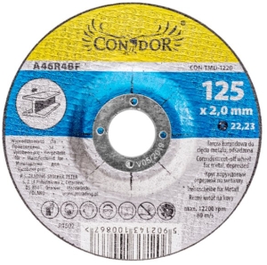 ALUMINIUMSCHEIBE ZUM SCHNEIDEN VON METALL, EINGEBETTET 125 mm