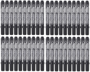 MARKER SCHWARZ PERMANENTIN RUNDER MARKER 40 Stk