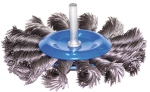 SCHEIBENBÜRSTE GEWEBTE WELLE 6mm 80mm