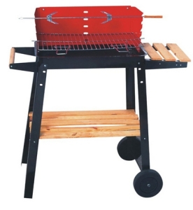 RECHTECKIGER KOHLENGARTENGRILL 85X33X80 CM