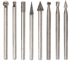 MINI HSS FRÄSEN DIAMOND 8-tlg. 1/8 '' SET