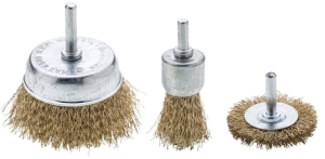 STAHLBÜRSTEN, FLACHBODENBÜRSTEN 25 50 75 mm 3 Stück