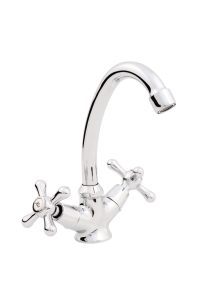 RETRO CHROM STEHENDER BADEZIMMERBATTERIE