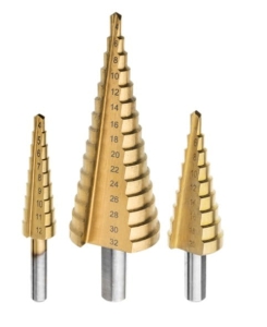 STUFENBOHRER SET 3-tlg. 4-12 4-20 4-32 mm