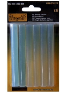 KLEBEINLAGEN KLEBSTOFF IN AUFKLEBER 11,2 x 100 mm 6 Stück