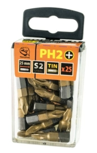 TITANIERTE CROSS ENDS PH2 x 25 mm 25 Stück